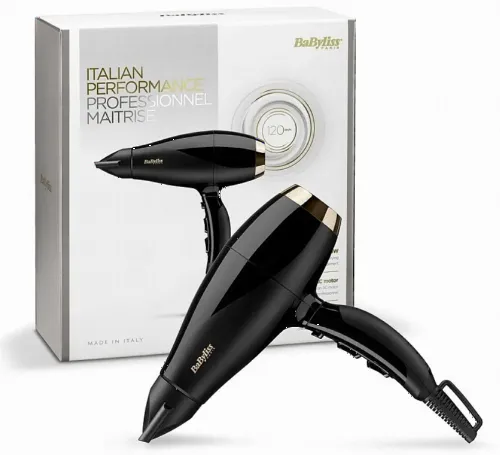 Фен BaByliss Power Pro 6704E, 2000 Вт, Чёрный