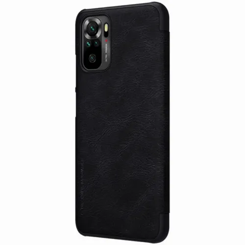 Чехол книжка Nillkin RedMi Note 10, Qin LC, Чёрный