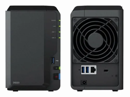Stocare atașată la rețea SYNOLOGY DS223, Negru
