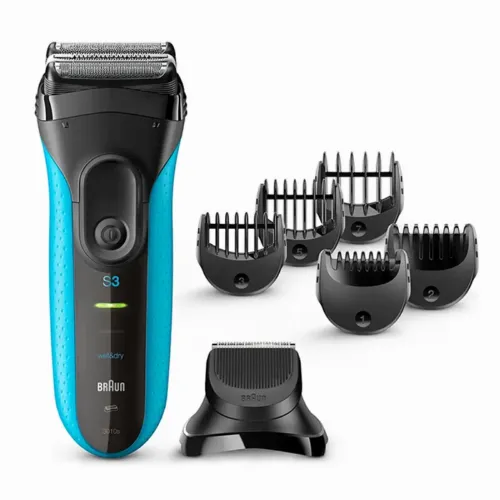 Aparat de ras electric Braun 3010 BT WD, Albastru