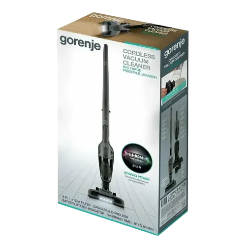 Вертикальный Пылесос Gorenje SVC216FGD, Grey