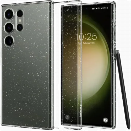 Husă Spigen Samsung S23 Ultra, Liquid Crystal, Cristal cu sclipici