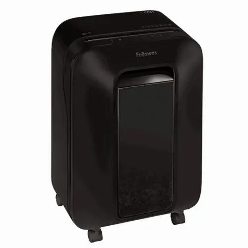Fellowes  Powershred® LX201 Black, DIN Level P-5, Cross4х12mm, Capacity 12sheets, Vol.22 lit Staples