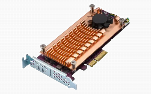 Карта расширения NAS Qnap QM2-2P-244A, Бронзовый