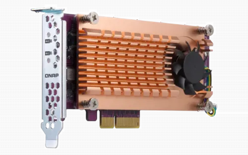 Карта расширения NAS Qnap QM2-2P-244A, Бронзовый