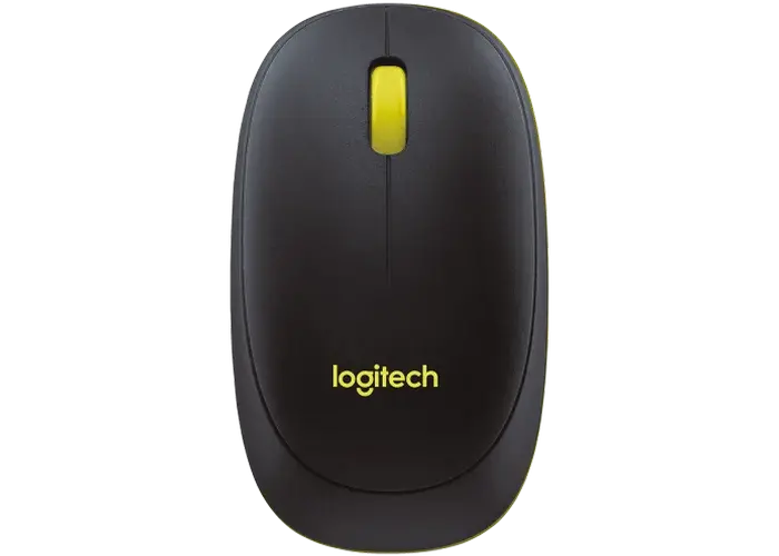 Клавиатура и мышь Logitech MK240, Беспроводное, Чёрный/Жёлтый