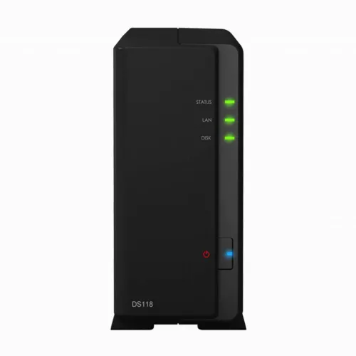 Stocare atașată la rețea SYNOLOGY DS118, Negru