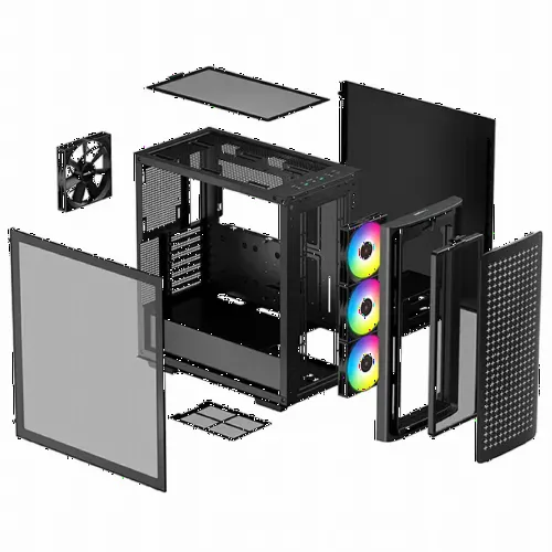 Carcasă PC Deepcool CK560, Midi-Tower, ATX PS2 , Negru