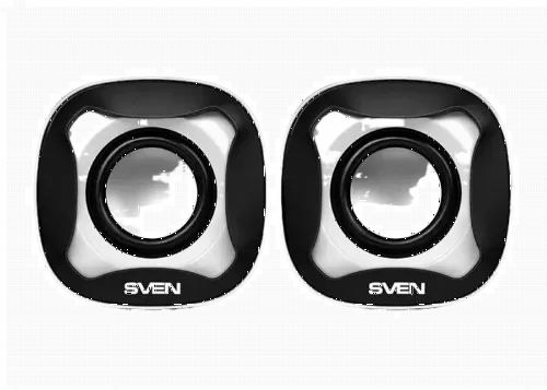 Компьютерные колонки 2.0 SVEN "170", Черный/Белый