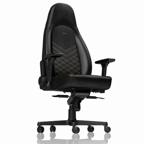 Scaun Gaming Noblechairs Icon, PU Piele, Negru/Auriu