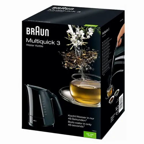 Fierbător electric BRAUN WK300, Negru
