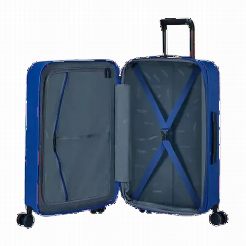 Valiza American Turister NOVASTREAM pe 4 roti 67/24 TSA EXP albastru inchis