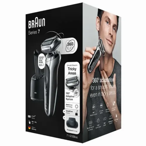 Aparat de ras electric Braun 71-S7200cc, Argintiu