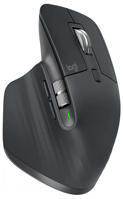 Wireless Mouse Logitech MX Master 3, Optical, 200-4000 dpi, 7 buttons, Bluetooth+2.4GHz, Graphite