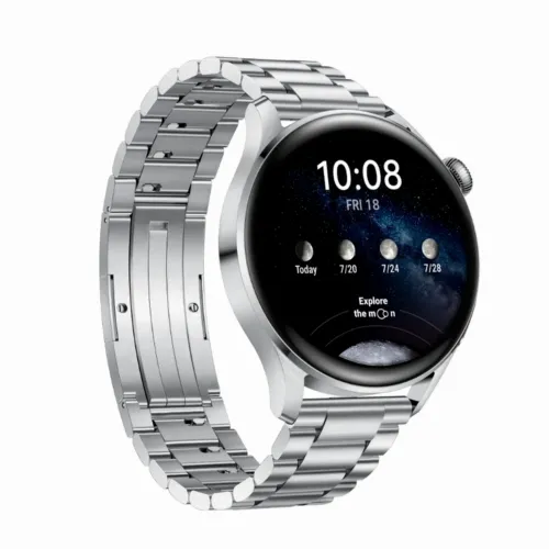 Умные часы Huawei WATCH 3, 46мм, Корпус Stainless Steel с Коричневым кожаным ремешком