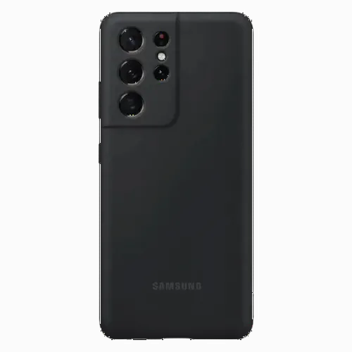 Чехол Samsung Silicone Cover for Galaxy S21 Ultra, Чёрный