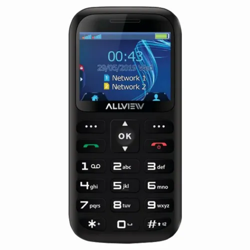 Telefon mobil Allview D2 Senior, 0,03GB/32MB, Negru