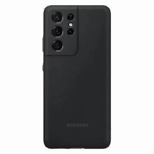 Чехол Samsung Silicone Cover for Galaxy S21 Ultra, Чёрный