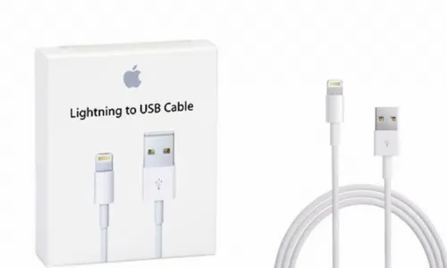 Кабель для зарядки и синхронизации Apple Lightning to USB Cable, USB Type-A/Lightning, 1м, Белый