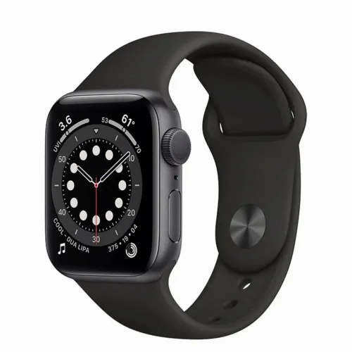Умные часы Apple Watch SE MYDP2, 40мм, Алюминиевый корпус цвета Space Gray со спортивным ремешком Черного цвета