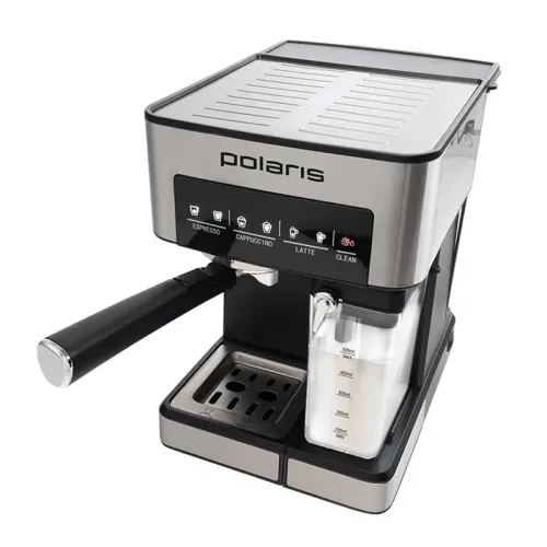 Espressor manual Polaris PCM 1541E, 1350W, Argintiu