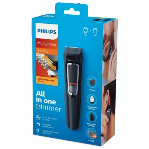 Мужской Триммер Philips Multigroom Series 3000 MG3740/15, Чёрный