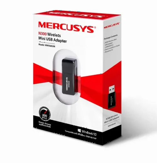 Adapter USB  MERCUSYS MW300UM, Negru