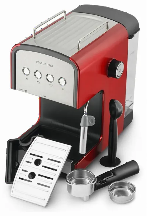 Espressor manual Polaris PCM1516E, 850W, Roșu