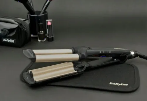 Ondulator de păr BaByliss Easy Waves C260E, Negru | Auriu