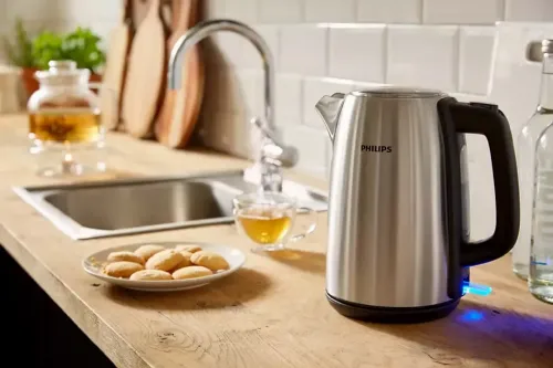 Fierbător electric PHILIPS HD9351/90, Argintiu