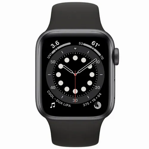 Умные часы Apple Watch SE MYDP2, 40мм, Алюминиевый корпус цвета Space Gray со спортивным ремешком Черного цвета