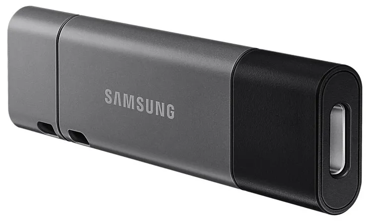 USB Flash накопитель Samsung DUO Plus, 64Гб, Чёрный/Серый