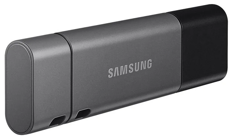 USB Flash накопитель Samsung DUO Plus, 64Гб, Чёрный/Серый