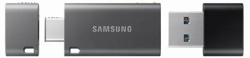 Memorie USB Samsung DUO Plus, 64GB, Negru/Gri