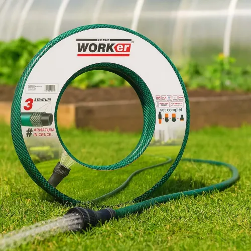 Furtun de gradina TECHNOWORKER PVC 1/2x15m