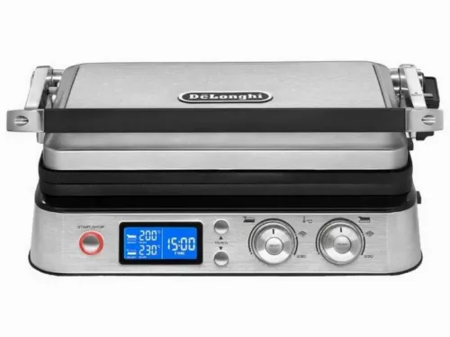 Grătar electric De'Longhi Scultura CGH1030D, 2000W, Inox