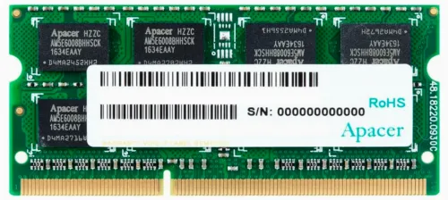 Memorie RAM Apacer AS08GFA60CATBGJ, DDR3 SDRAM, 1600 MHz, 8GB, AS08GFA60CATBGJ