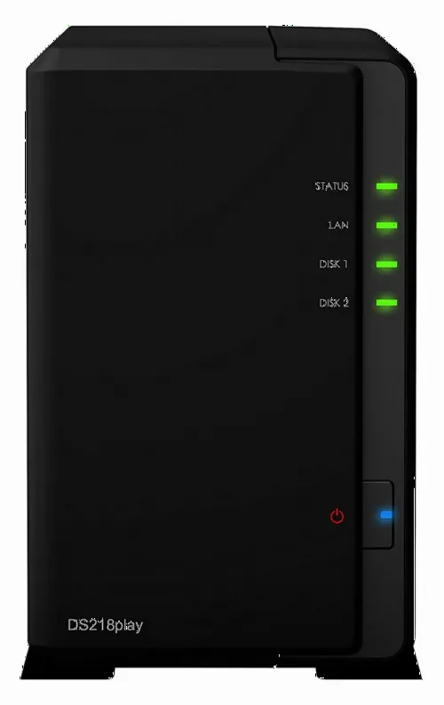 Stocare atașată la rețea SYNOLOGY DS218play, Negru