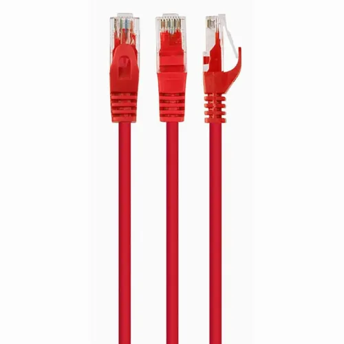 Patch cord Cablexpert PP6U-0.25M/R, Cat6 UTP, 0,25m, Roșu