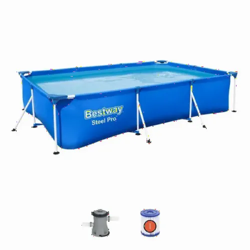 Каркасный бассейн Bestway Steel Pro, 3300л, Синий, 6942138949605