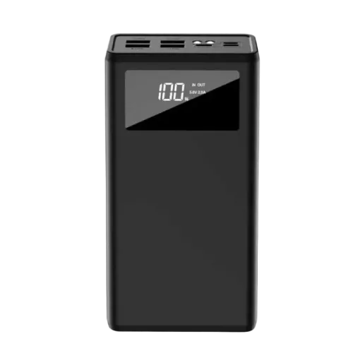 Power Bank XO 30000 mAh with digital display, PR123 Black (3input 4 output)