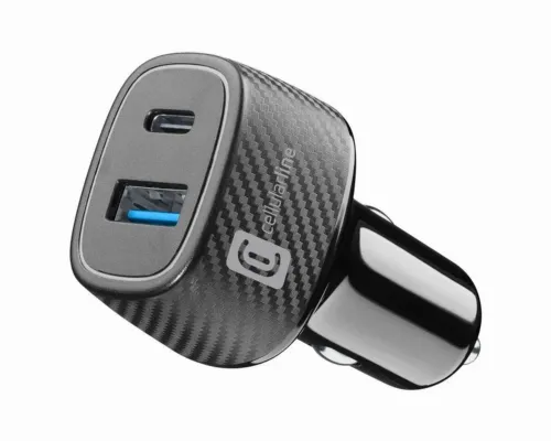 Car Charger Cellular,Dual Kit 18W+ PD 30W, Black