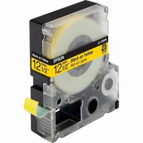 Cartuş de bandă Epson LK-4YBP, 12 mm x 9 m