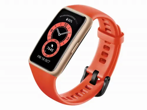 Спортивные/Тренировочные часы Huawei Band 6, 43мм, Amber Sunrise