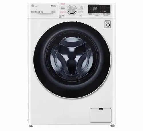 Mașină de spălat LG F4V5TS0W, 8kg, Alb