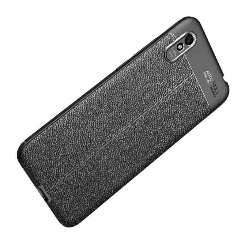 Husă Xcover RedMi 9A - Leather, Negru