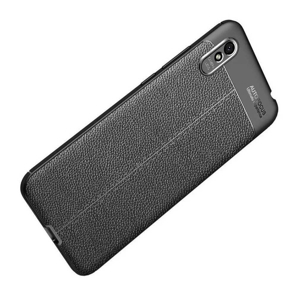 Husă Xcover RedMi 9A - Leather, Negru