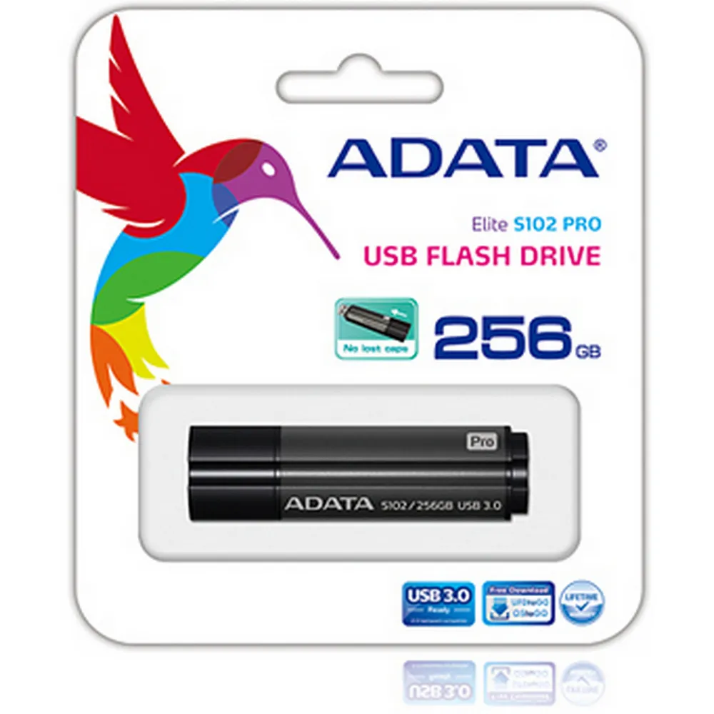 USB Flash накопитель ADATA S102 Pro, 256Гб, Серый