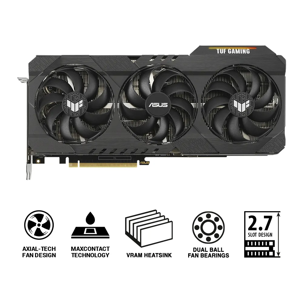 Видеокарта ASUS TUF-RTX3080-O10G-V2-GAMING, 10GB GDDR6X 320бит