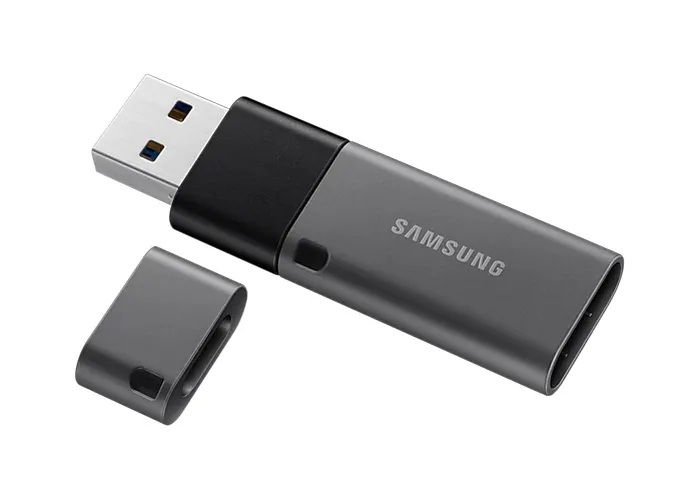 Memorie USB Samsung DUO Plus, 32GB, Negru/Gri